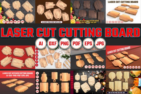 Download Laser Cut Kitchen Cutting Board Bundel - Premium Resources